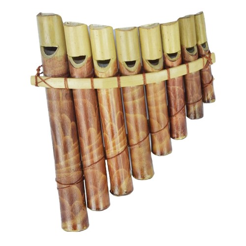 Flauto pan bambù legno - flauto, di
